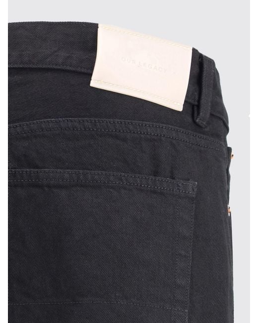 Our Legacy Blue Our Third Cut Wide Leg Jeans for men