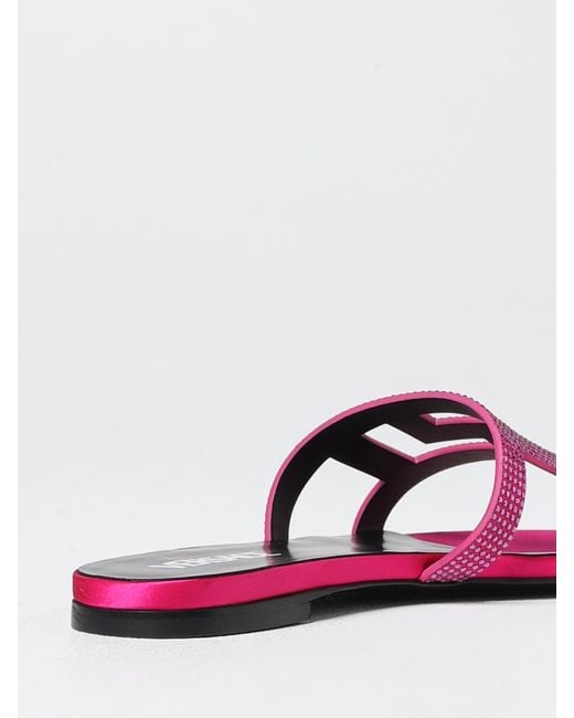 Versace Pink Sandalen Mit Absatz Damen