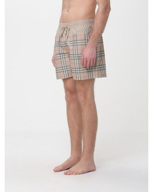 Burberry Natural Vintage Check Polyester Swimsuit for men