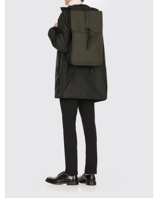 Rains Green Puffed Mini Backpack for men