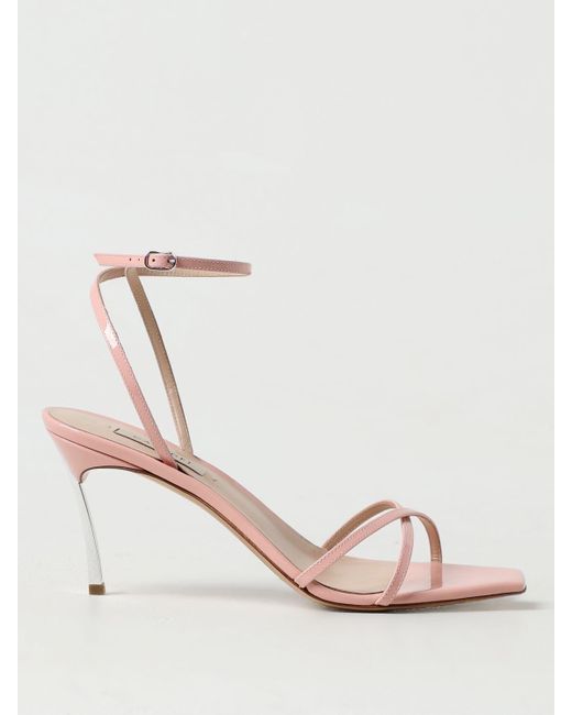 Casadei Pink Heeled Sandals