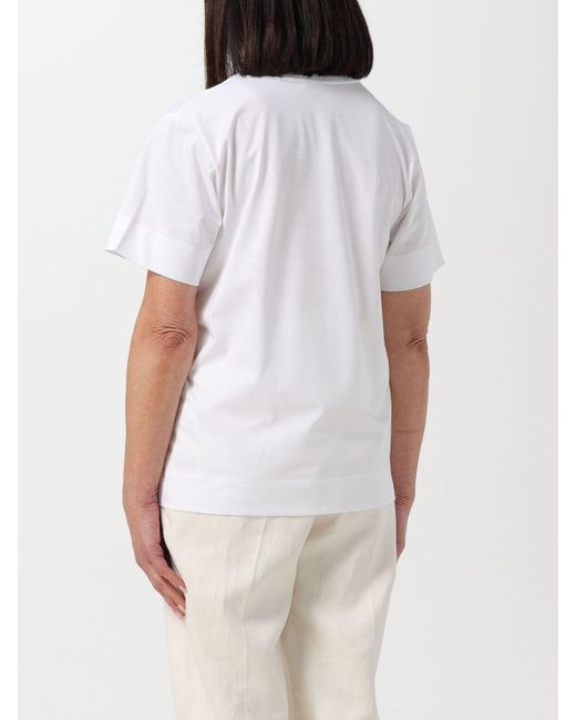 T-shirt basic di Boss in White