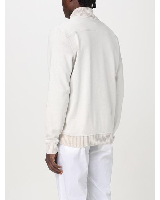 Fay White Cardigan for men