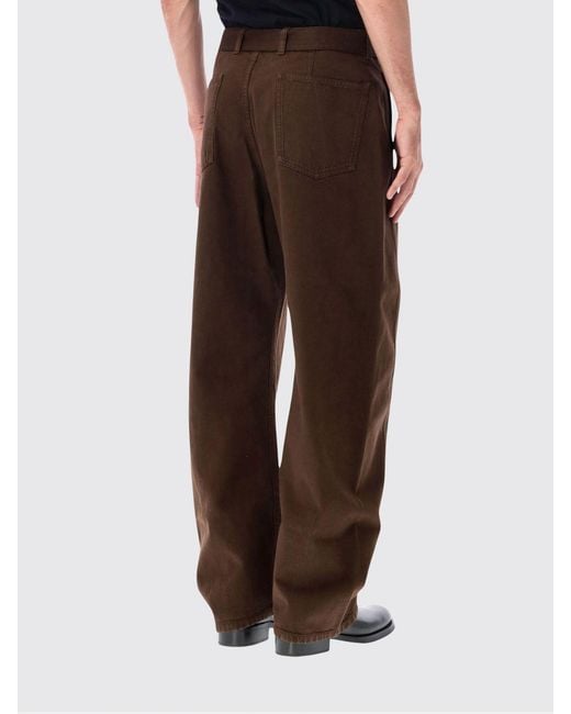 Lemaire Brown Pants for men