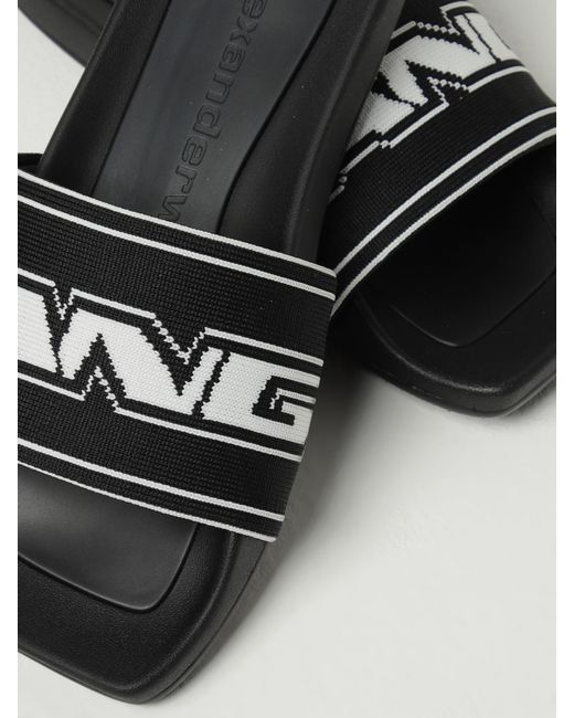 Alexander Wang Black Slide Sandals
