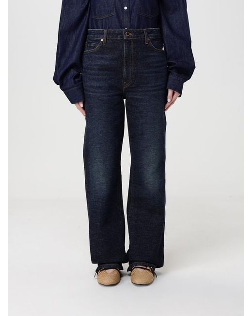Khaite Blue Straight Jeans