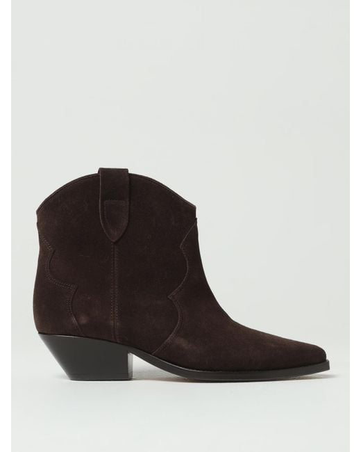 Isabel Marant Black Flat Ankle Boots