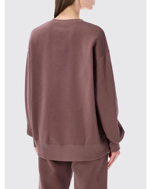 Nike Purple Cotton Blend Crewneck Sweatshirt