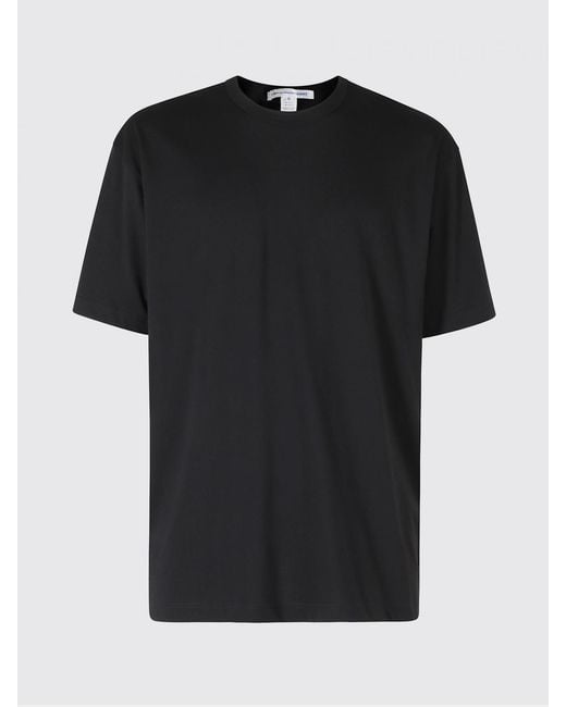 Comme des Garçons Black Cotton T-Shirt With Logo for men