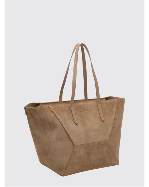 Brunello Cucinelli Natural Bc Duo Tote Shoulder Bag