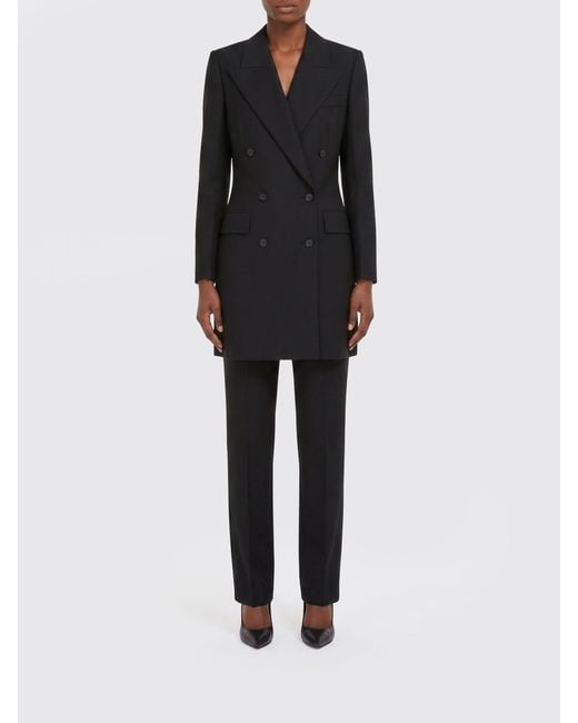 Ferragamo Black Wool Double Breasted Blazer