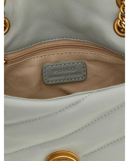 Pinko Gray Baby Love Bag Puff Matelassé Nappa Bag