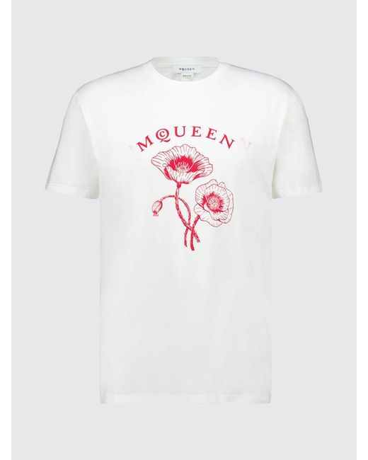 McQueen White T-Shirt for men