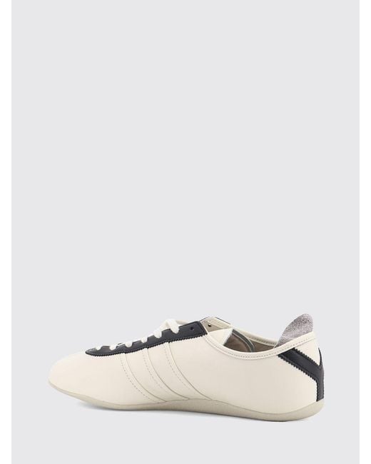 Y-3 Natural Tokyo Leather Sneakers With Bicolor Design And Rubber Sole for men