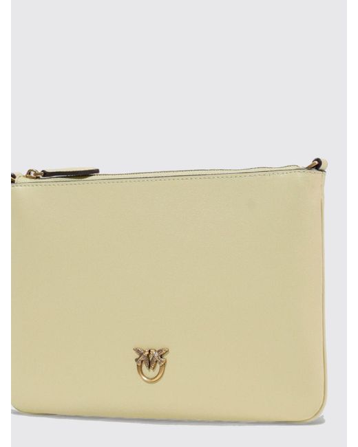 Clutch Flat Love Bag Simply di Pinko in Natural