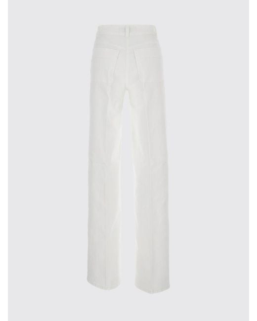 Elisabetta Franchi White Cotton Denim Jeans