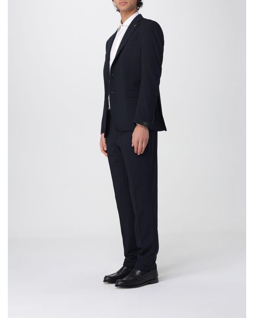 Manuel Ritz Blue Single-Breasted Suit for men