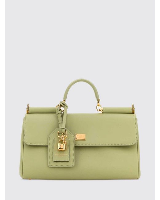 Dolce & Gabbana Green Dolce &Amp Gabbana My Sicily Plongé Leather Bag