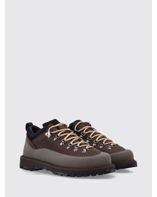 Diemme Brown Roccia Basso Lace-Up Ankle Boots for men