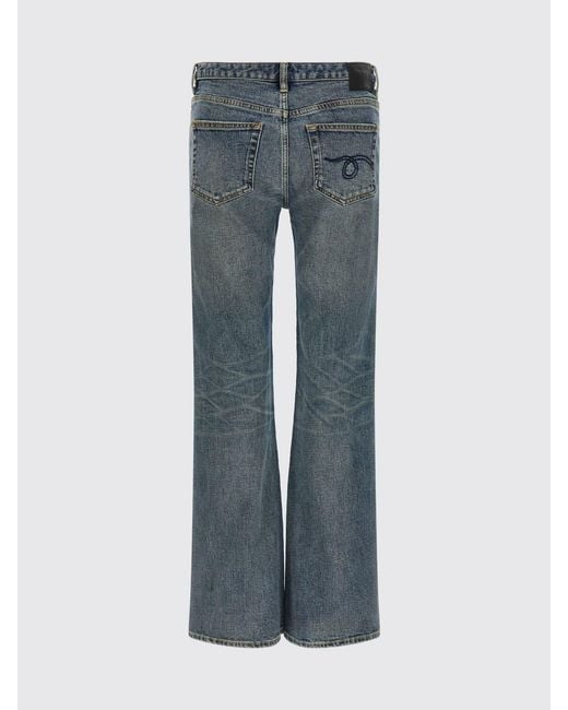 Jeans Recto Boy Fraca De Denim R13 de color Blue