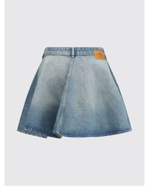 Ganni Blue Denim Mini Skirt