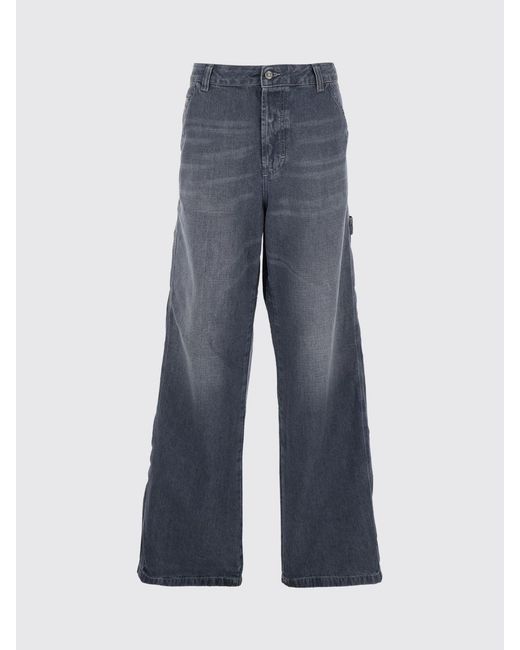 DIESEL Blue D-Livery Wide-Leg 5-Pocket Jeans for men