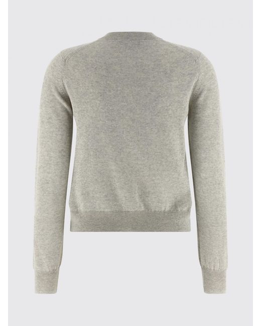 Maison Kitsuné Gray Maison KitsunÉ Crew Neck Cardigan