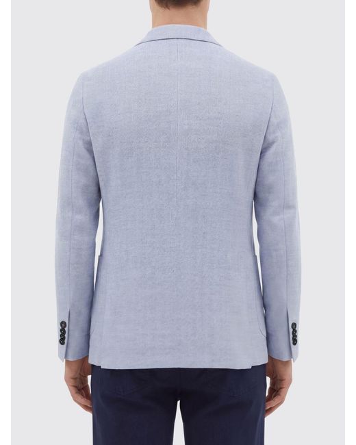 Tagliatore Blue Single Breasted Blazer for men