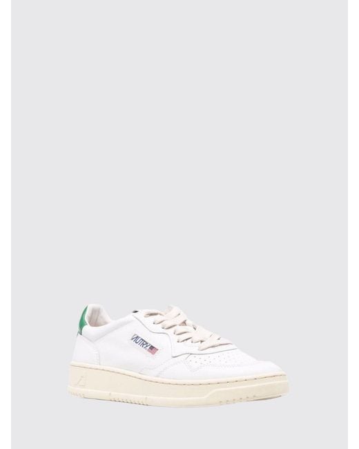 Autry White Medalist Low Sneakers for men