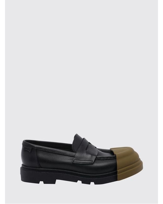 Camper White Junction Leather Loafers