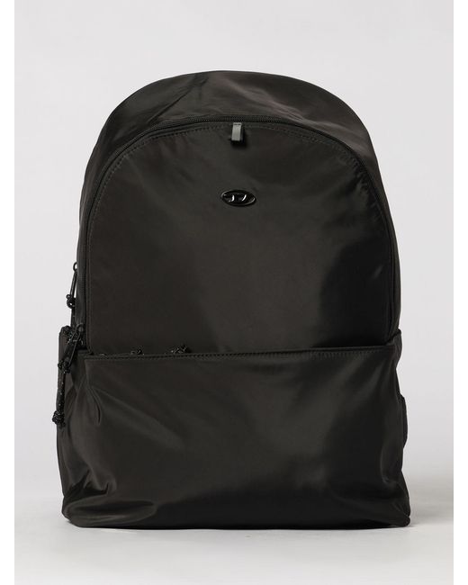 DIESEL Black Nylon D-Pack Backpack for men