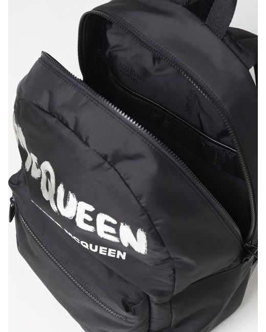 McQueen Black Backpack for men