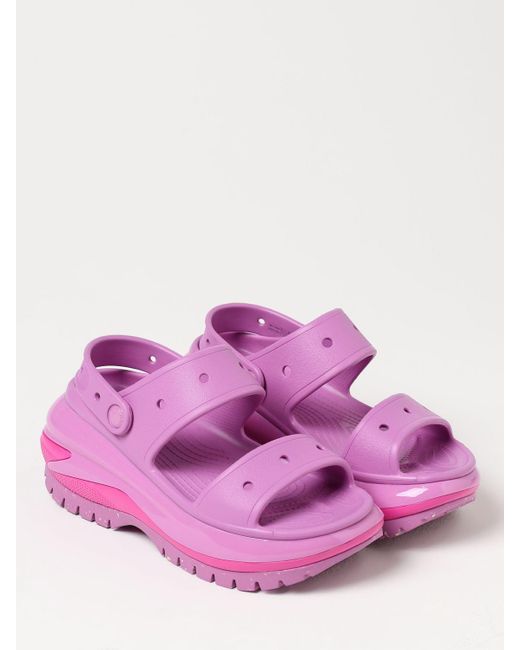 CROCSTM Pink Flat Sandals