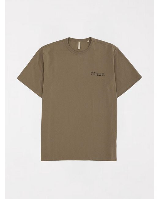 sunflower Brown Cotton T-Shirt for men