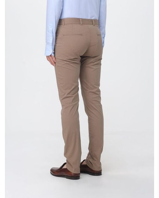 Brooksfield Gray Cotton Blend Chino Trousers for men