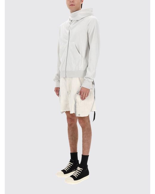 Rick Owens White Hoodie for men
