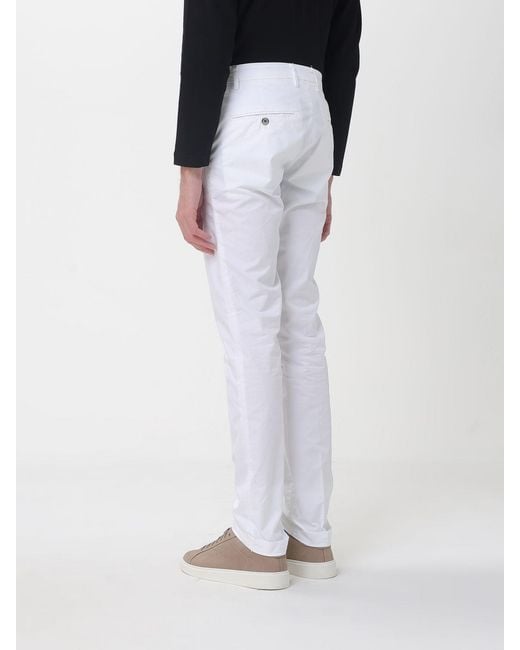 Mason's Black Stretch Cotton Chino Trousers for men