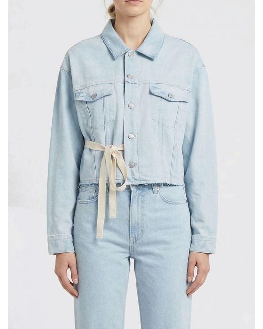 MM6 by Maison Margiela Blue Stretch Denim Jacket