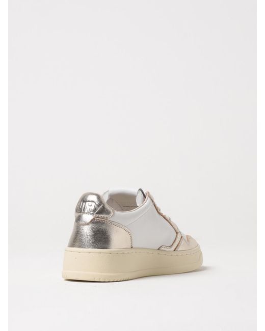 Autry Natural Medalist Leather Sneakers