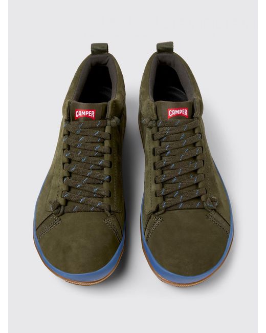Camper Green Peu Pista Gm Gore-Tex Nubuck Ankle Boots for men