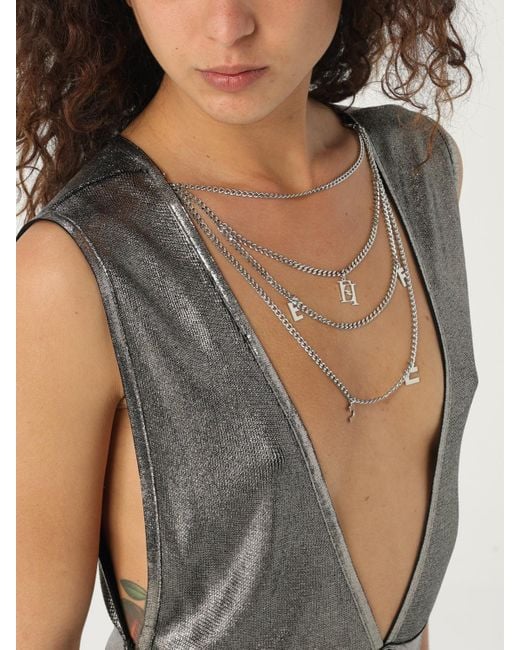 Vestido Mujer Elisabetta Franchi de color Gray