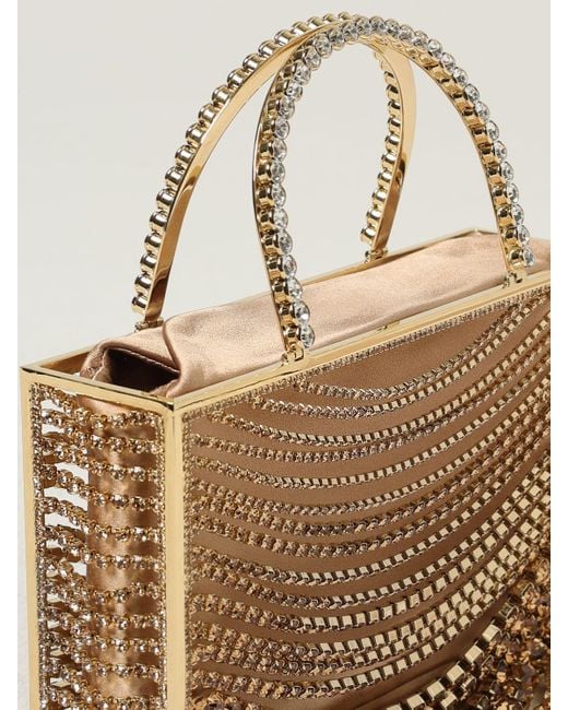 Borsa A Mano Giulietta Degli Spiriti Con Cristalli di Benedetta Bruzziches in Natural