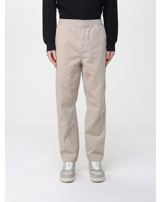 Carhartt Gray Cotton Trousers for men