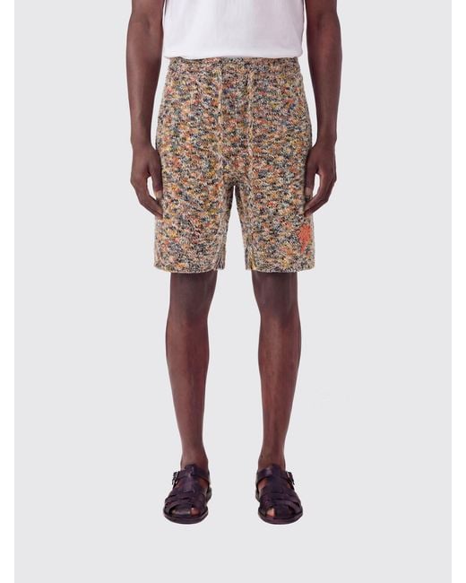 Alanui Natural Cotton Knit Shorts for men