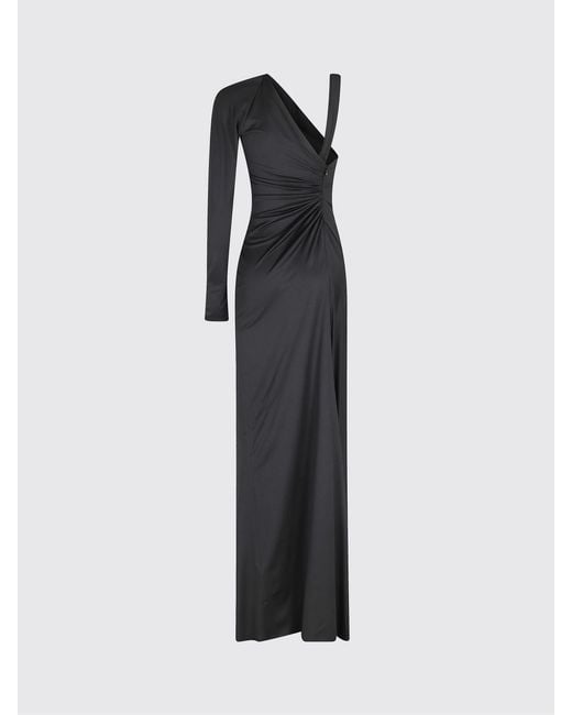 Victoria Beckham Black One-Shoulder Jersey Dress