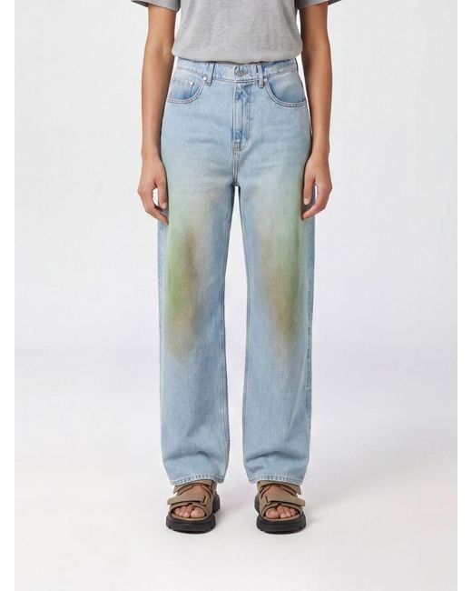 Camper Blue Rcd Mallorca Mid-Rise Wide-Leg Jeans