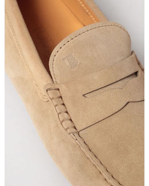 Tod's Natural Suede Loafers for men