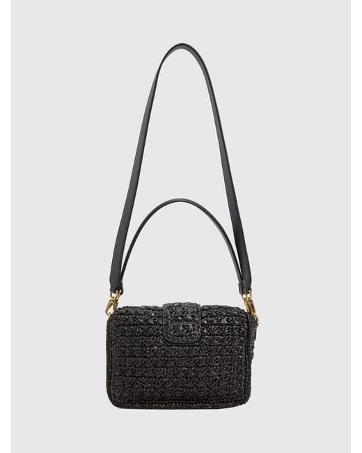 Twinset White Crochet Raffia Bag