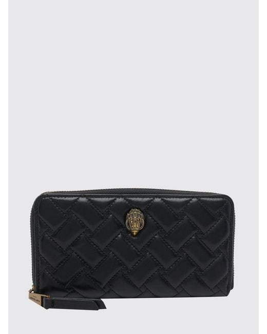 Kurt Geiger Black Eagle Matelassé Nappa Leather Wallet