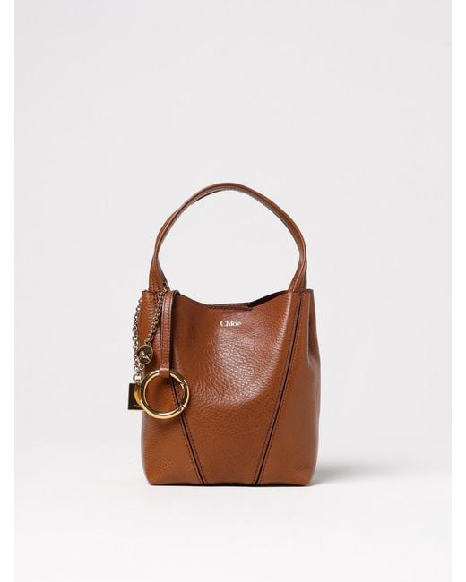 Borse A Mano Spin di Chloé in Brown